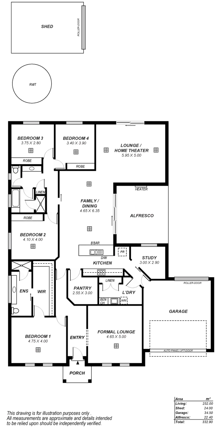 Floorplan of Homely house listing, 8 Ferguson Avenue, Sefton Park SA 5083