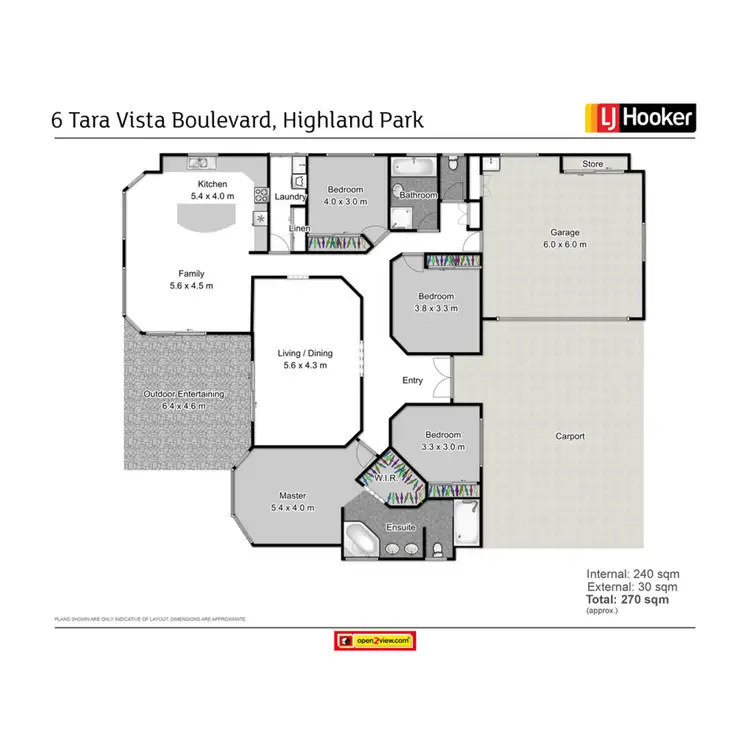 Floorplan of Homely house listing, 6 Tara Vista Boulevard, Highland Park QLD 4211