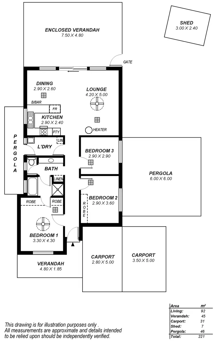 Floorplan of Homely house listing, 5 McDermott Place, Green Fields SA 5107