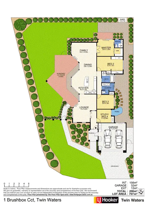 Floorplan of Homely house listing, 1 Brushbox Circuit, Twin Waters QLD 4564