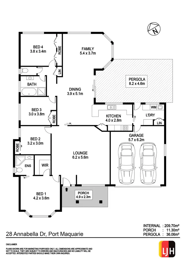 Floorplan of Homely house listing, 28 Annabella Drive, Port Macquarie NSW 2444