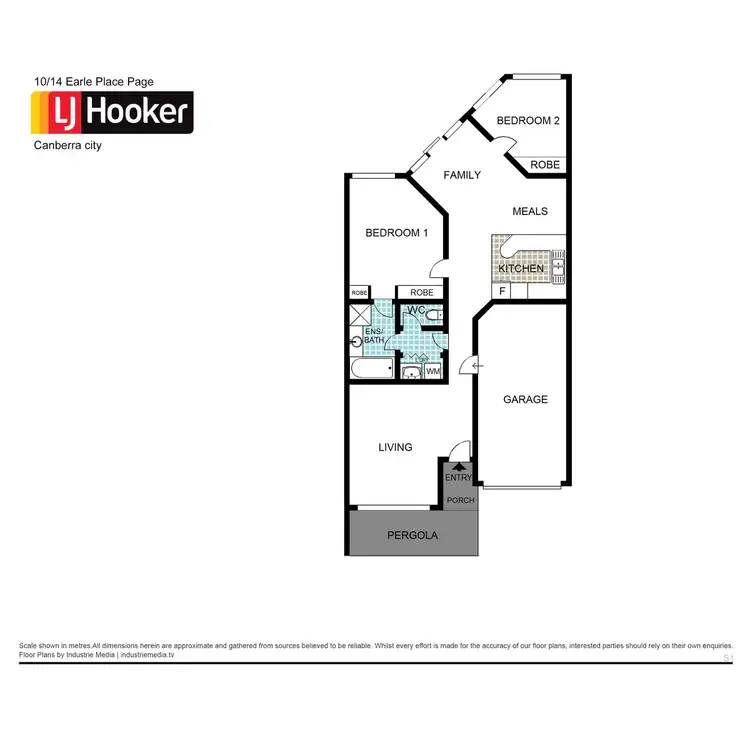 Floorplan of Homely townhouse listing, 10/14 Earle Place, Page ACT 2614