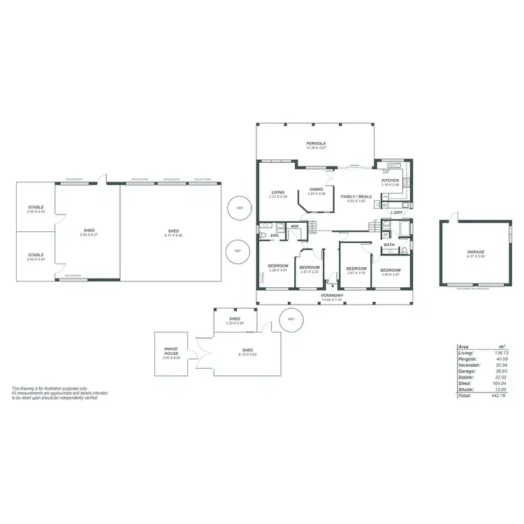 Floorplan of Homely house listing, 1 Davidson Court, Strathalbyn SA 5255