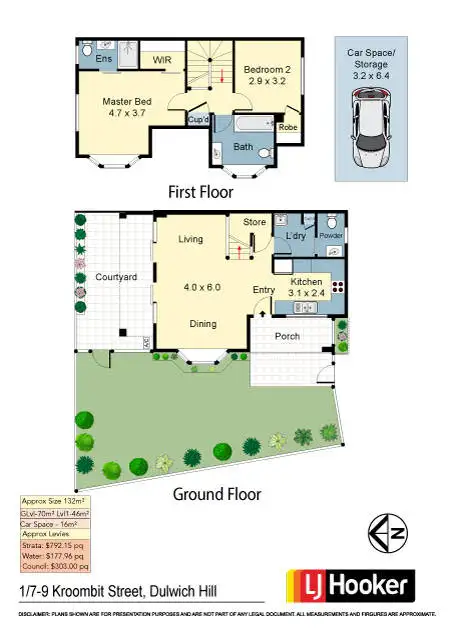 Floorplan of Homely townhouse listing, 1/7-9 Kroombit Street, Dulwich Hill NSW 2203