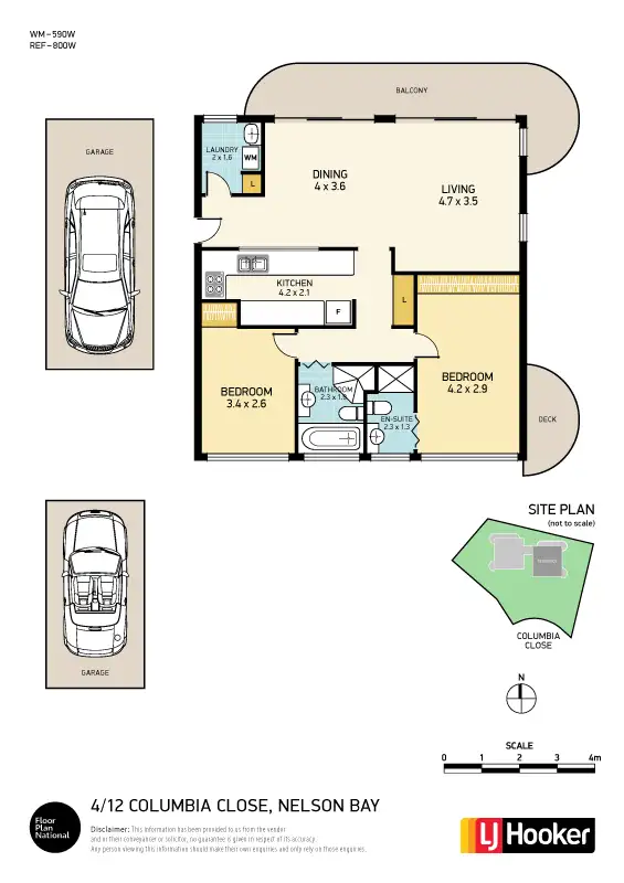 Floorplan of Homely unit listing, 4/12 Columbia Close, Nelson Bay NSW 2315