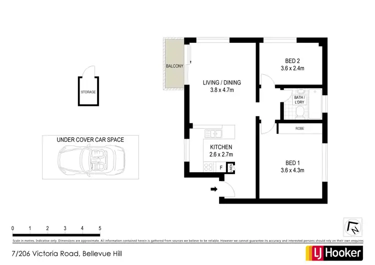 Floorplan of Homely apartment listing, 7/206 Victoria Rd, Bellevue Hill NSW 2023