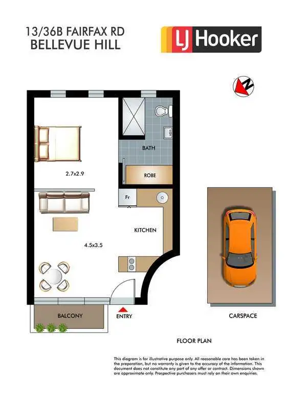 Floorplan of Homely apartment listing, 13/36B Fairfax Road, Bellevue Hill NSW 2023