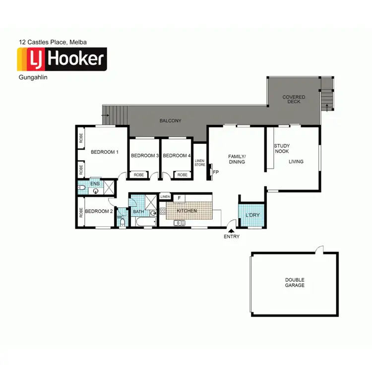 Floorplan of Homely house listing, 12 Castles Place, Melba ACT 2615