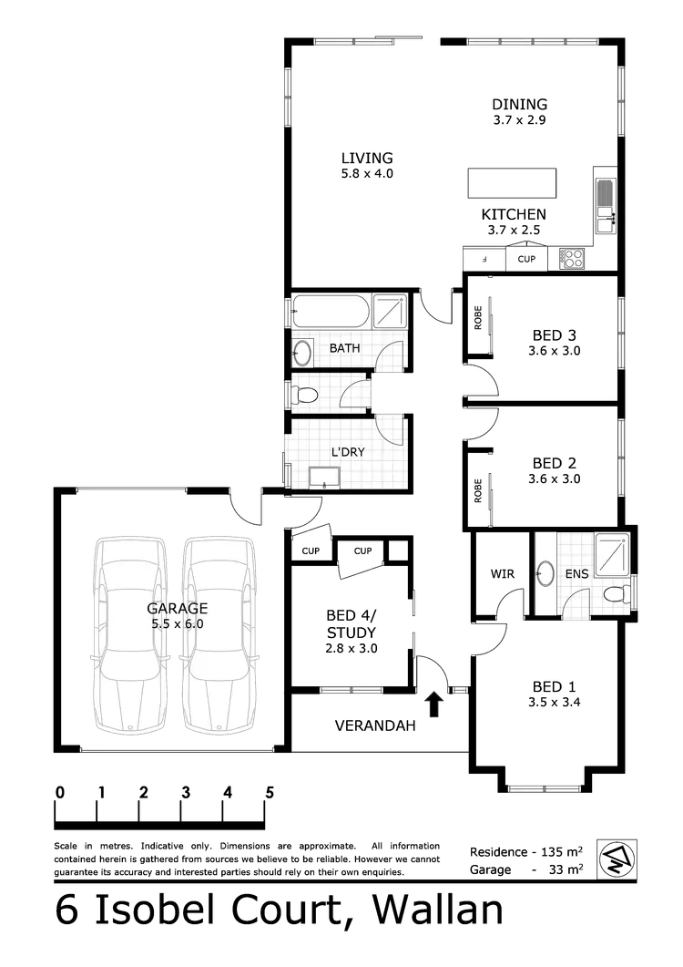 Floorplan of Homely house listing, 6 Isobel Court, Wallan VIC 3756