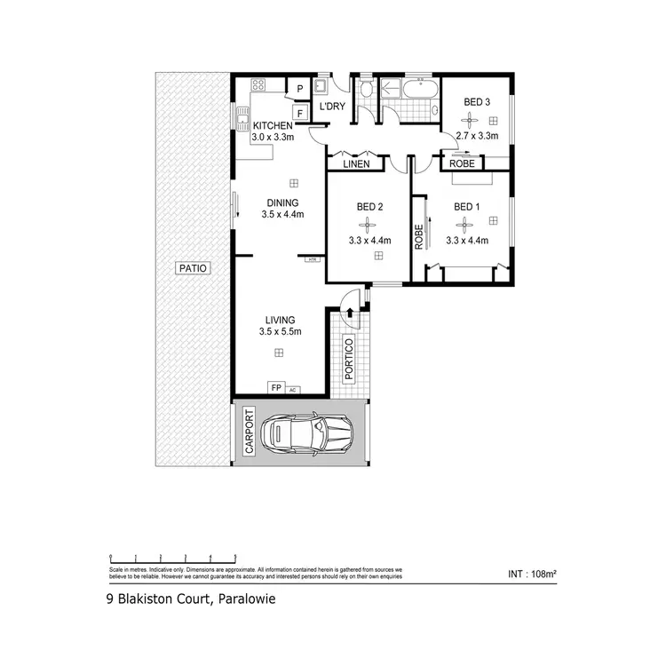 Floorplan of Homely house listing, 9 Blakiston Court, Paralowie SA 5108