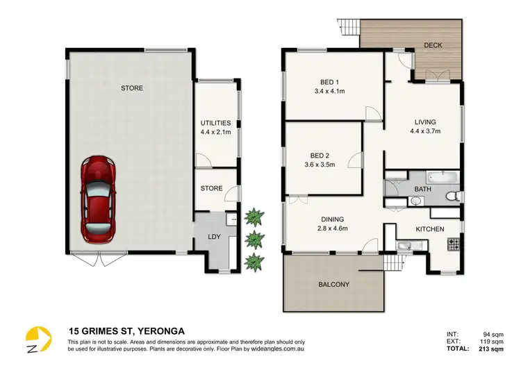 Floorplan of Homely house listing, 15 Grimes Street, Yeronga QLD 4104