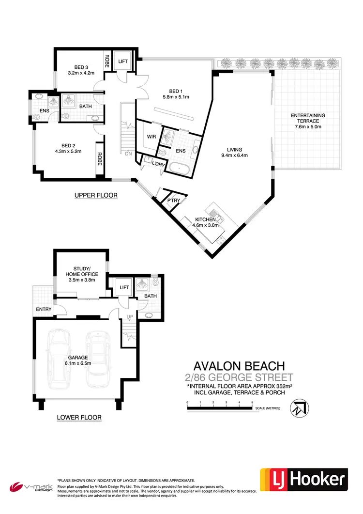 Floorplan of Homely unit listing, 2/86 George Street, Avalon Beach NSW 2107