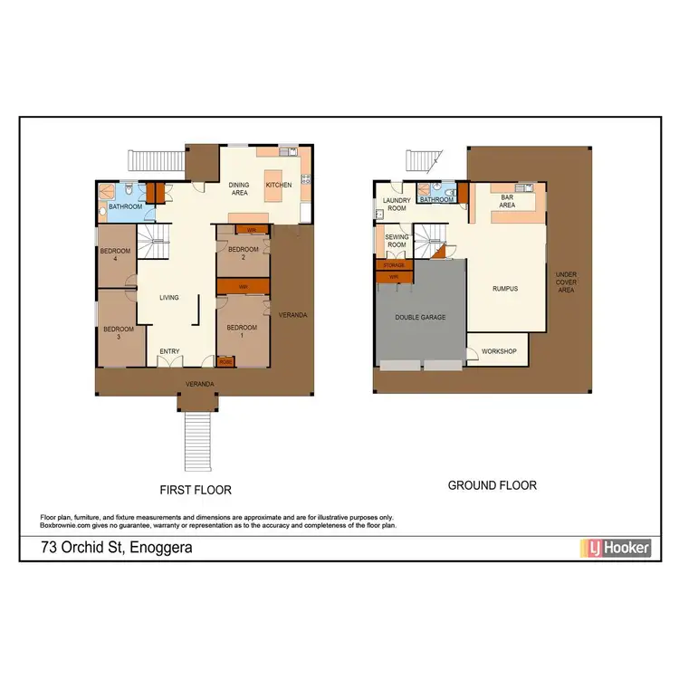 Floorplan of Homely house listing, 73 Orchid Street, Enoggera QLD 4051