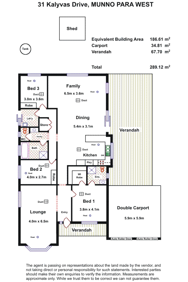 Floorplan of Homely house listing, 31 Kalyvas Drive, Munno Para West SA 5115