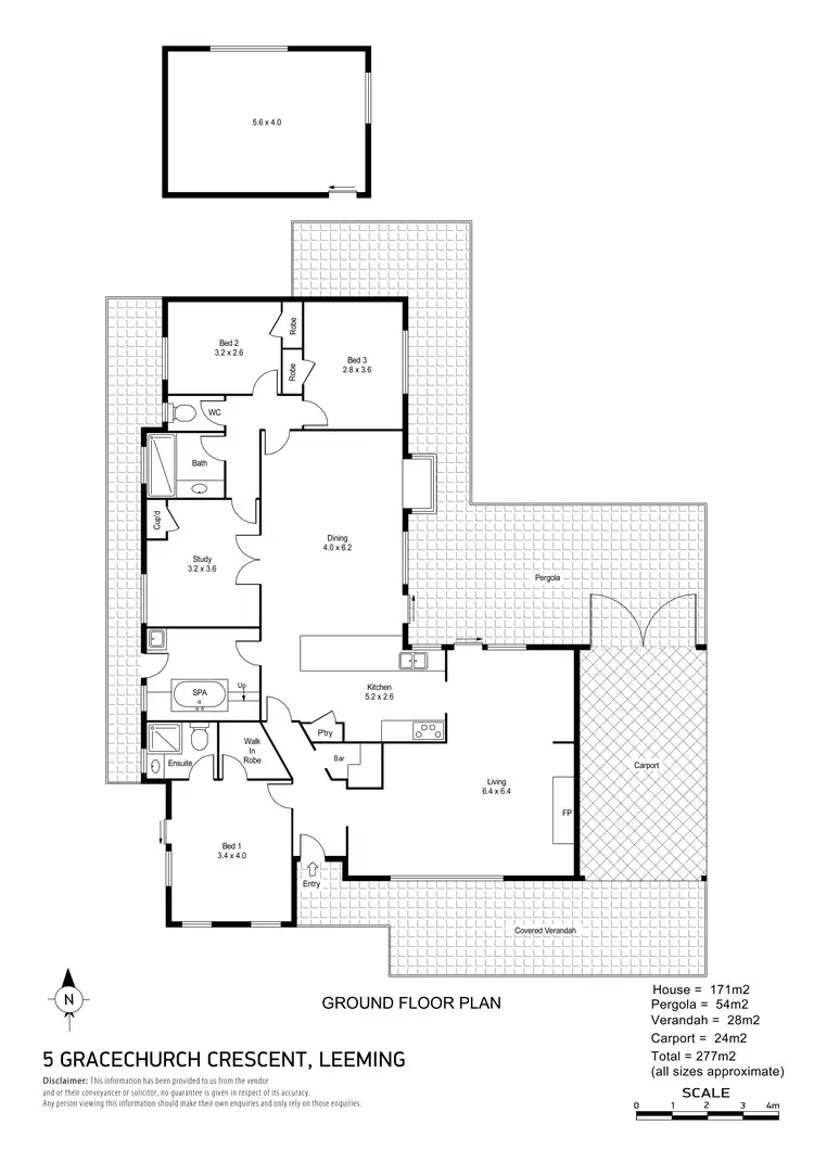Floorplan of Homely house listing, 5 Gracechurch Crescent, Leeming WA 6149