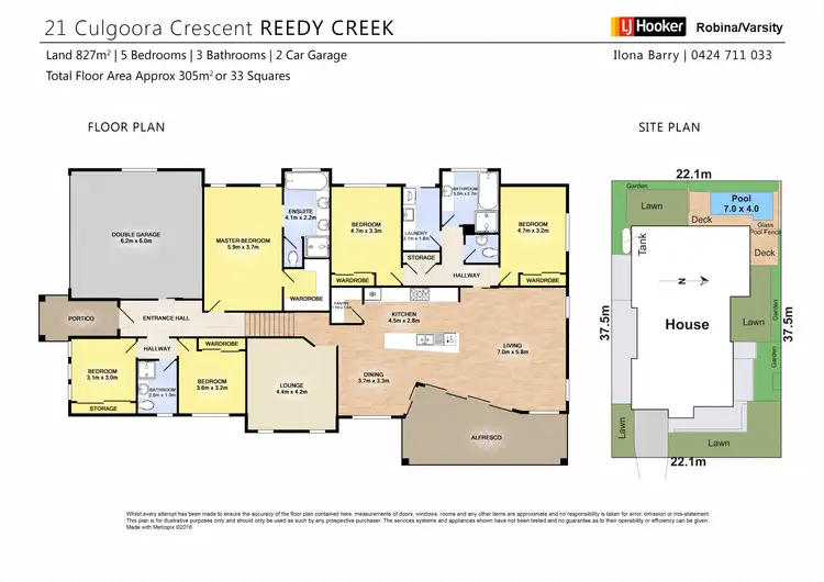 Floorplan of Homely house listing, 21 Culgoora Crescent, Reedy Creek QLD 4227