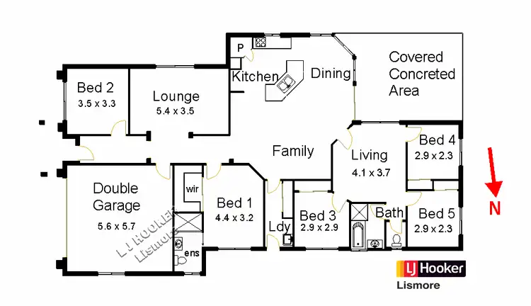 Floorplan of Homely house listing, 4 Acacia Avenue, Goonellabah NSW 2480