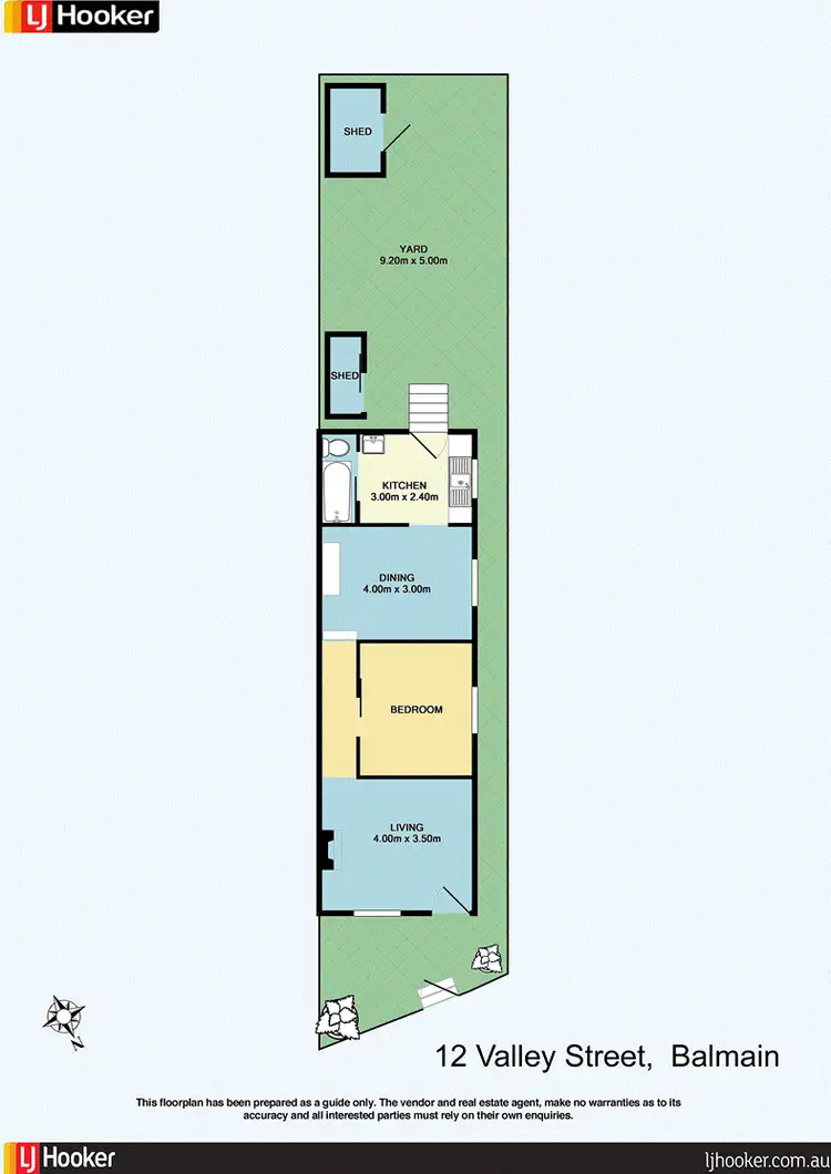 Floorplan of Homely house listing, 12 Valley Street, Balmain NSW 2041