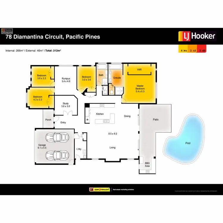 Floorplan of Homely house listing, 78 Diamantina Circuit, Pacific Pines QLD 4211