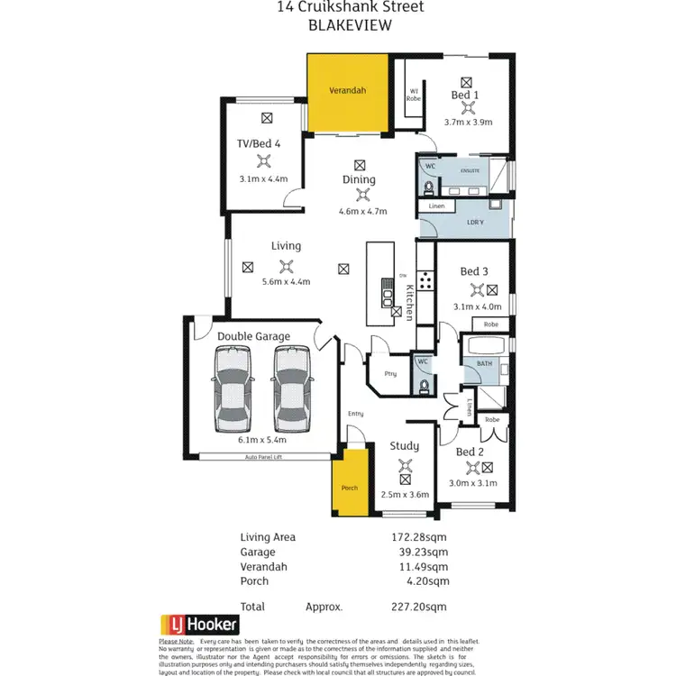 Floorplan of Homely house listing, 14 Cruikshank Street, Blakeview SA 5114