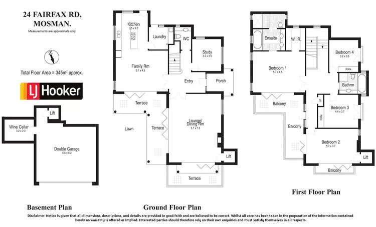 Floorplan of Homely house listing, 24 Fairfax Road, Mosman NSW 2088