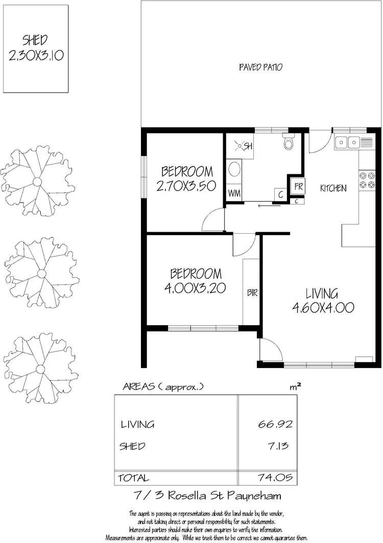 Floorplan of Homely unit listing, 7/3 Rosella Street, Payneham SA 5070
