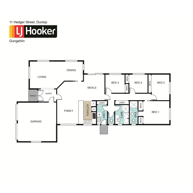 Floorplan of Homely house listing, 11 Hedger Street, Dunlop ACT 2615
