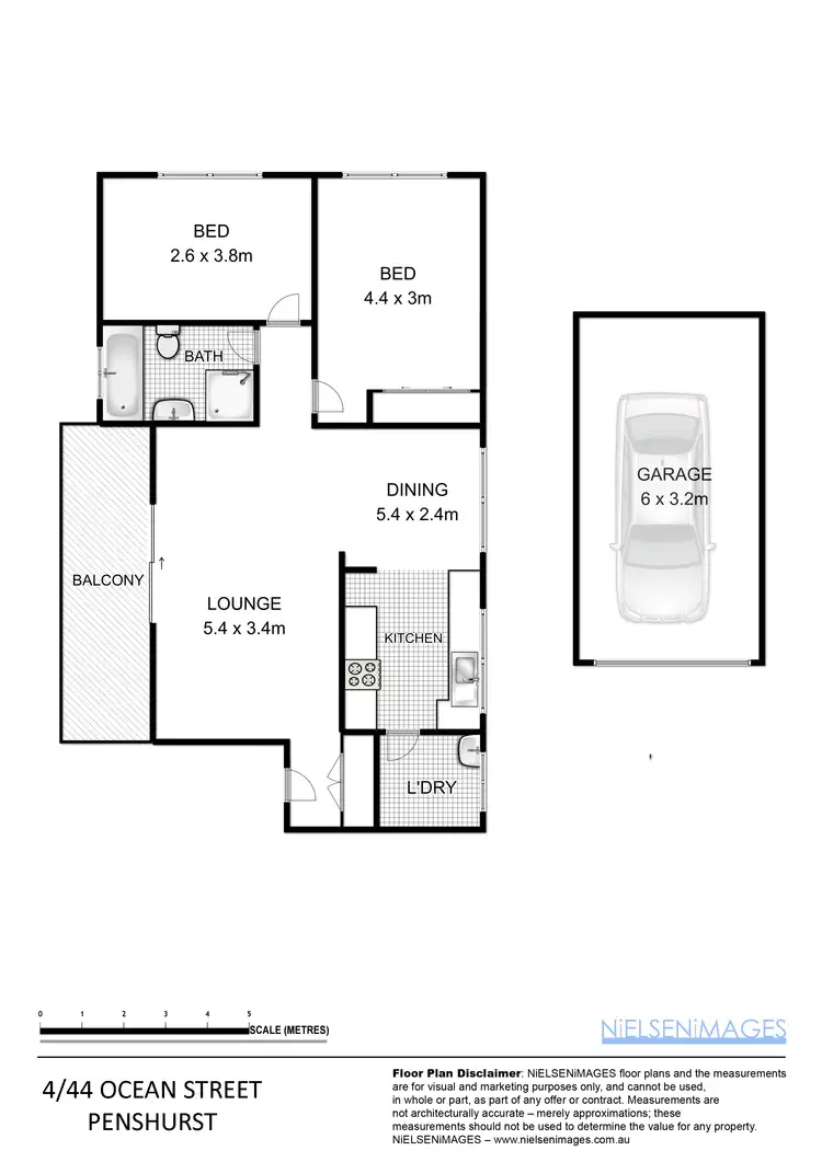 Floorplan of Homely unit listing, 4/44-46 Ocean Street, Penshurst NSW 2222