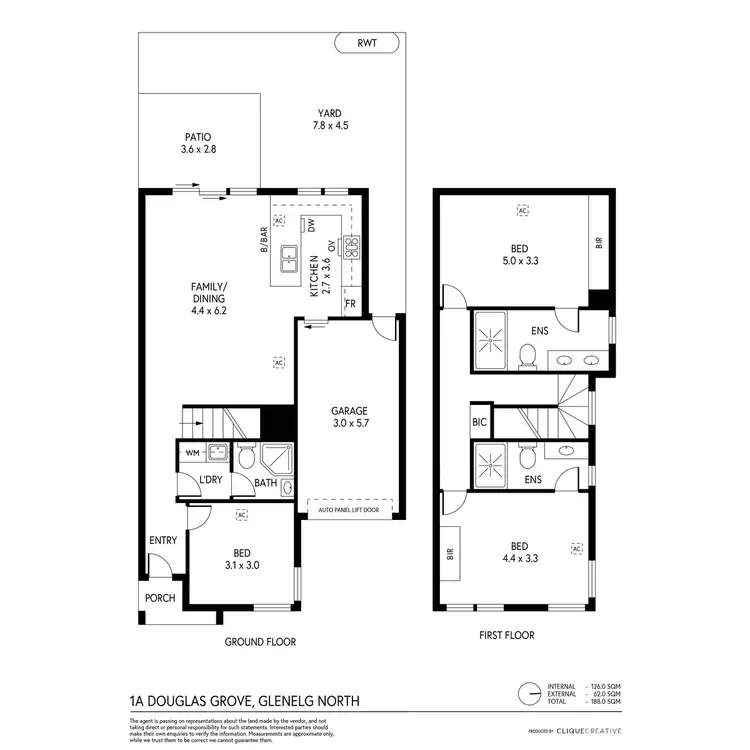 Floorplan of Homely house listing, 1A Douglas Grove, Glenelg North SA 5045