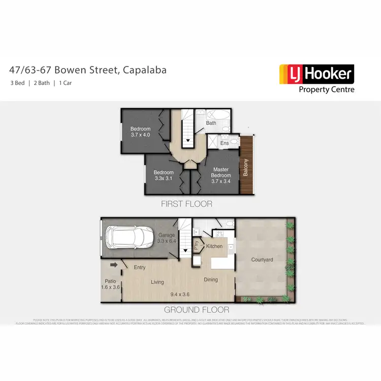 Floorplan of Homely townhouse listing, 47/63-67 Bowen Street, Capalaba QLD 4157