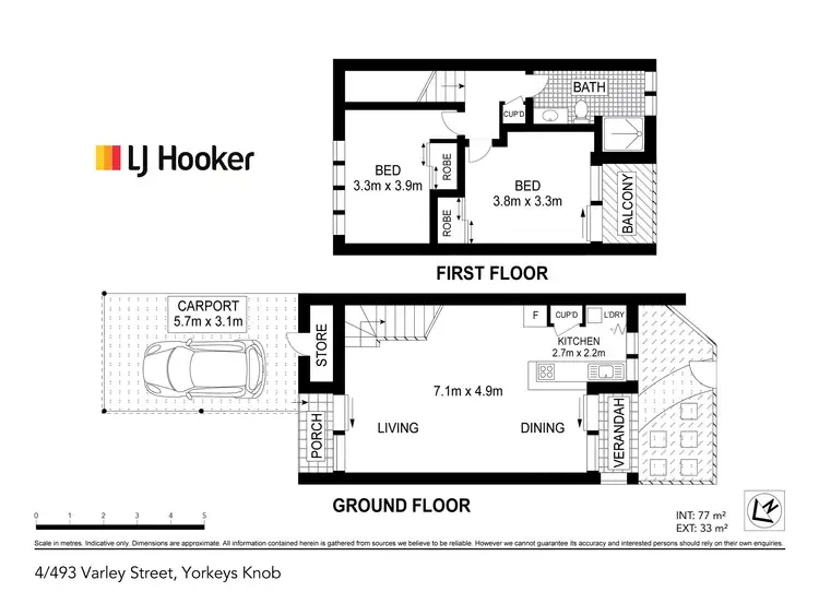 Floorplan of Homely townhouse listing, 4/493-495 Varley Street, Yorkeys Knob QLD 4878