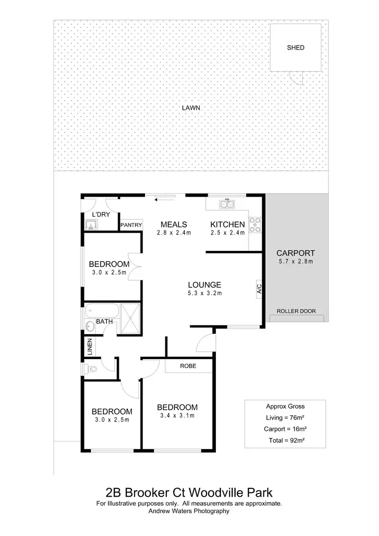 Floorplan of Homely house listing, 2B Brooker Court, Woodville Park SA 5011