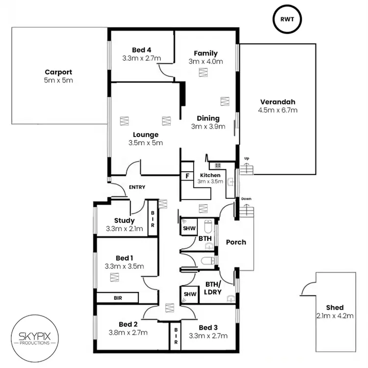 Floorplan of Homely house listing, 21 Hutton Street, Klemzig SA 5087