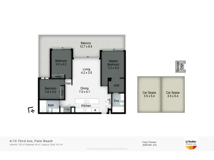 Floorplan of Homely apartment listing, 4/10 Third Avenue, Palm Beach QLD 4221