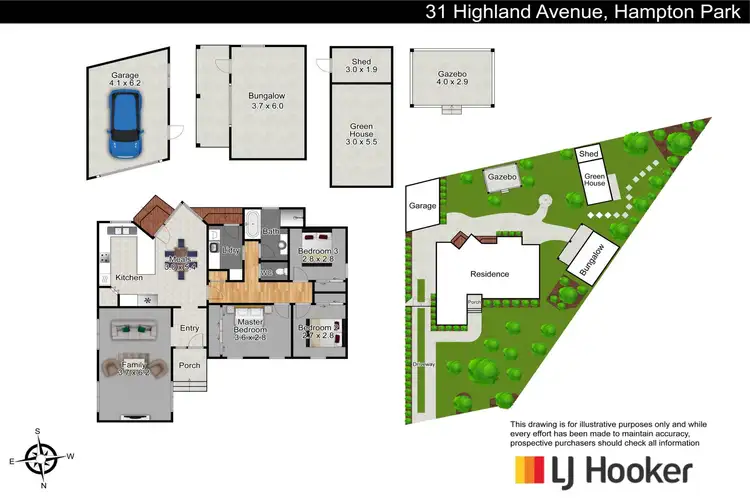 Floorplan of Homely house listing, 31 Highland Avenue, Hampton Park VIC 3976