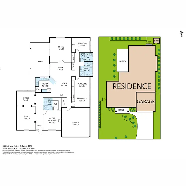 Floorplan of Homely house listing, 35 Carinyan Drive, Birkdale QLD 4159