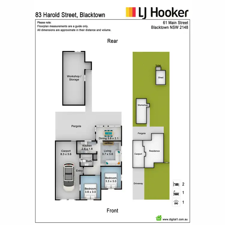 Floorplan of Homely house listing, 83 Harold Street, Blacktown NSW 2148