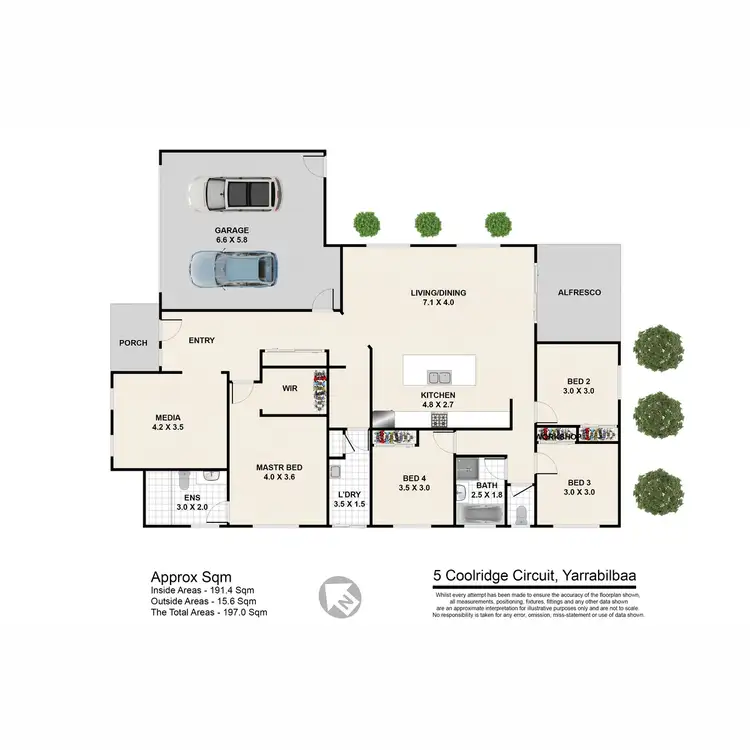 Floorplan of Homely house listing, 5 Coolridge Circuit, Yarrabilba QLD 4207