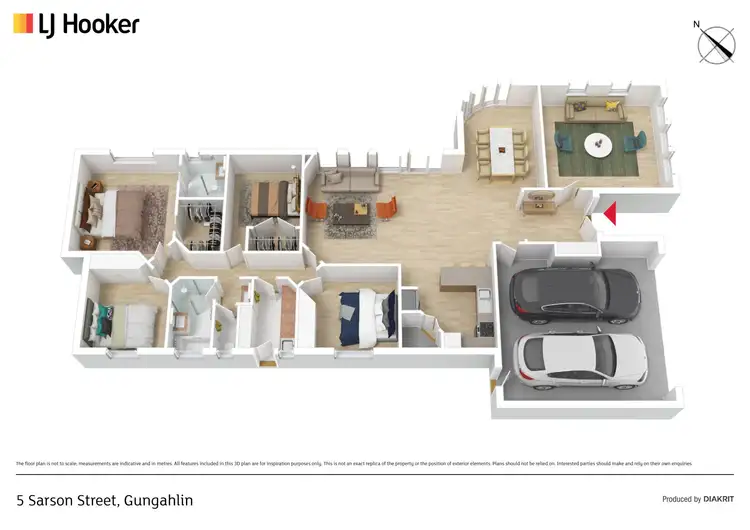 Floorplan of Homely house listing, 5 Sarson Street, Gungahlin ACT 2912