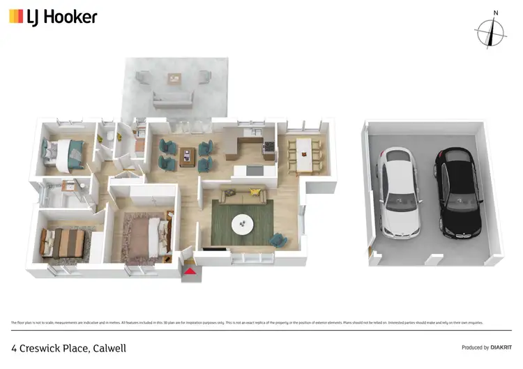 Floorplan of Homely house listing, 4 Creswick Place, Calwell ACT 2905