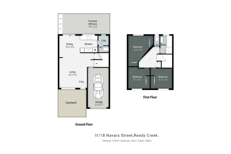 Floorplan of Homely townhouse listing, 11/18 Navars Street, Reedy Creek QLD 4227