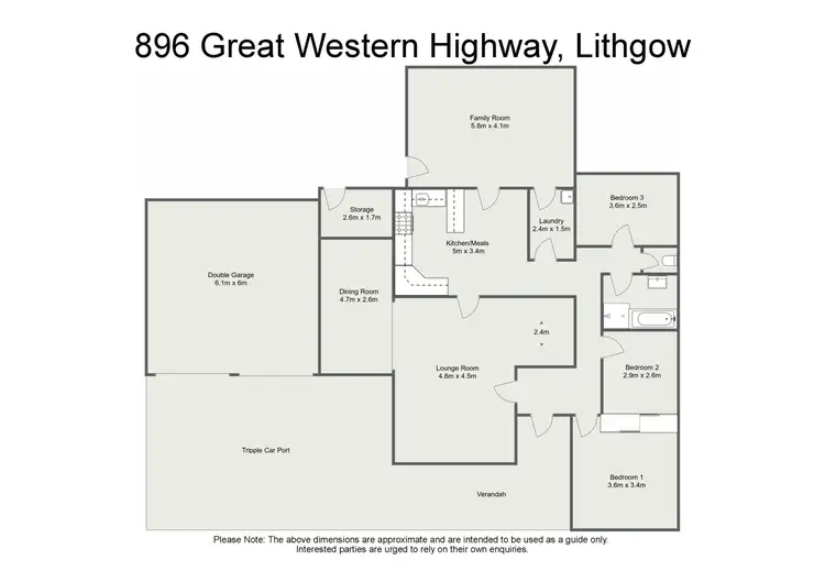 Floorplan of Homely house listing, 896 Great Western Highway, Lithgow NSW 2790