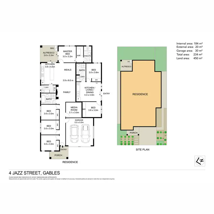 Floorplan of Homely house listing, 4 & 4A Jazz Street, Box Hill NSW 2765