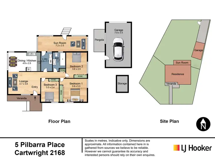Floorplan of Homely house listing, 5 Pilbarra Place, Cartwright NSW 2168