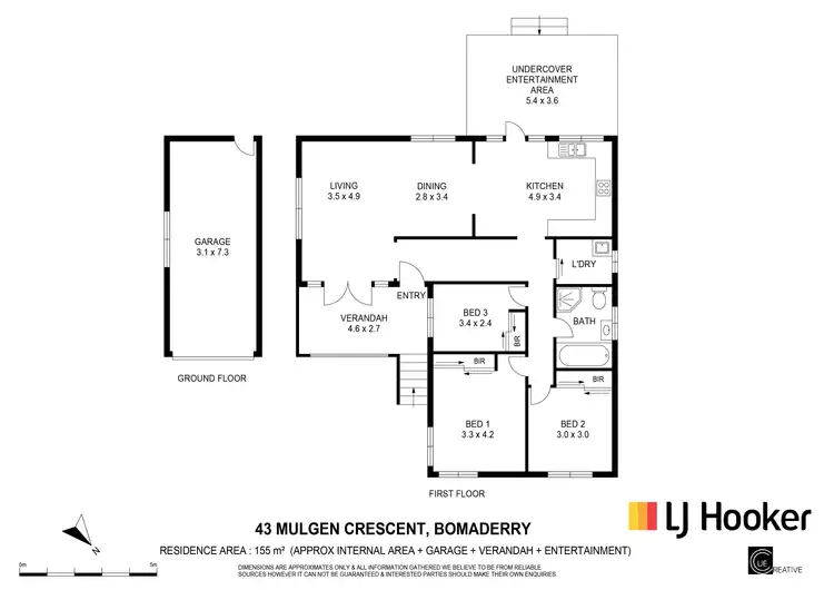 Floorplan of Homely house listing, 43 Mulgen Crescent, Bomaderry NSW 2541