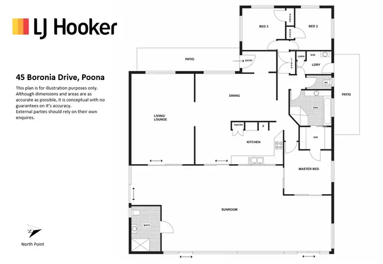 Floorplan of Homely house listing, 45 Boronia Drive, Poona QLD 4650