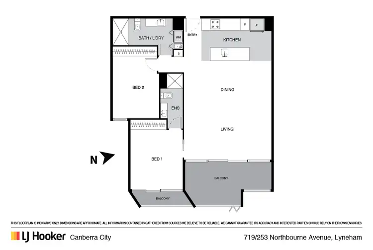 Floorplan of Homely apartment listing, 719/253 Northbourne Avenue, Lyneham ACT 2602