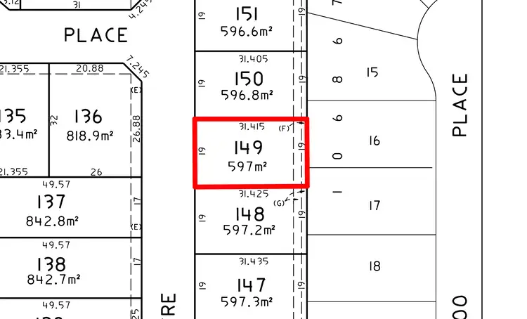 Floorplan of Homely land listing, 9 Kintyre Close, Townsend NSW 2463