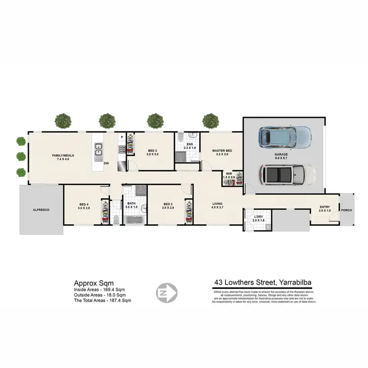 Floorplan of Homely house listing, 43 Lowthers Street, Yarrabilba QLD 4207