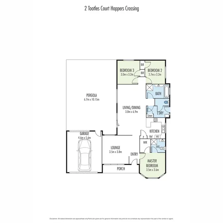 Floorplan of Homely house listing, 2 Tootles Court, Hoppers Crossing VIC 3029